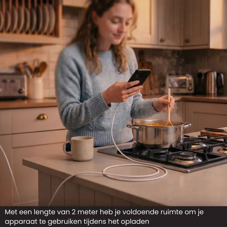 USB-C naar Lightning Kabel - 2 Meter