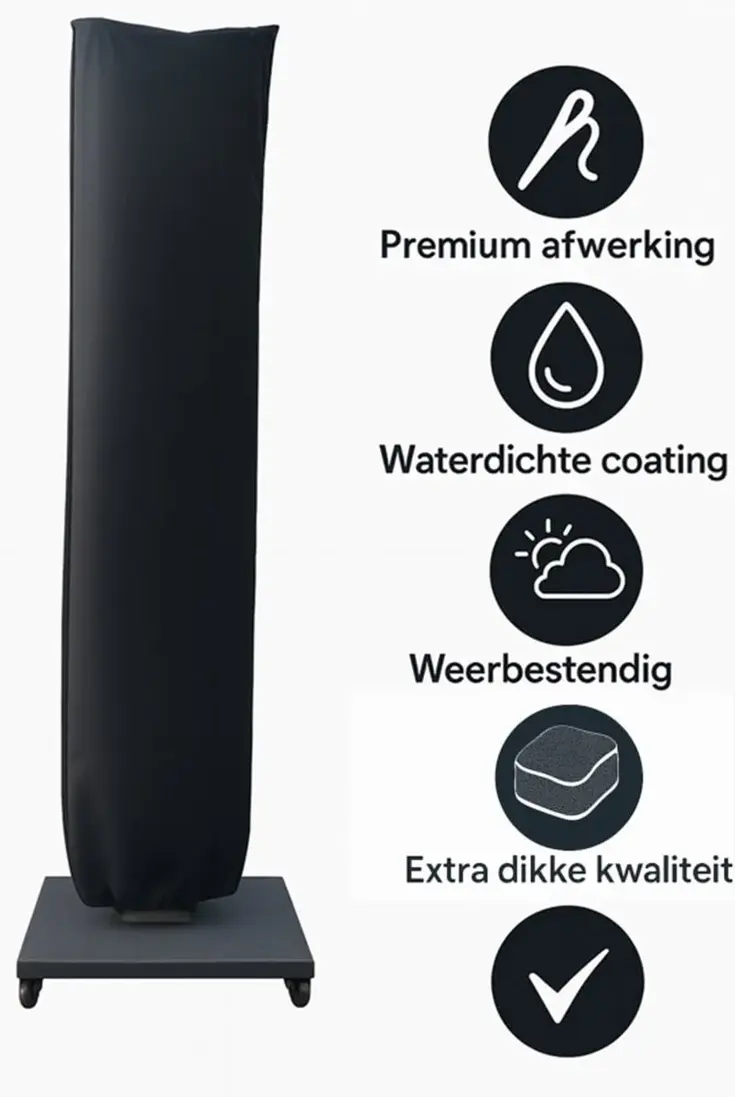 CUHOC Zweefparasol hoes 265x50x58 cm - Goldenlabel