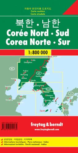 Wegenkaart Korea