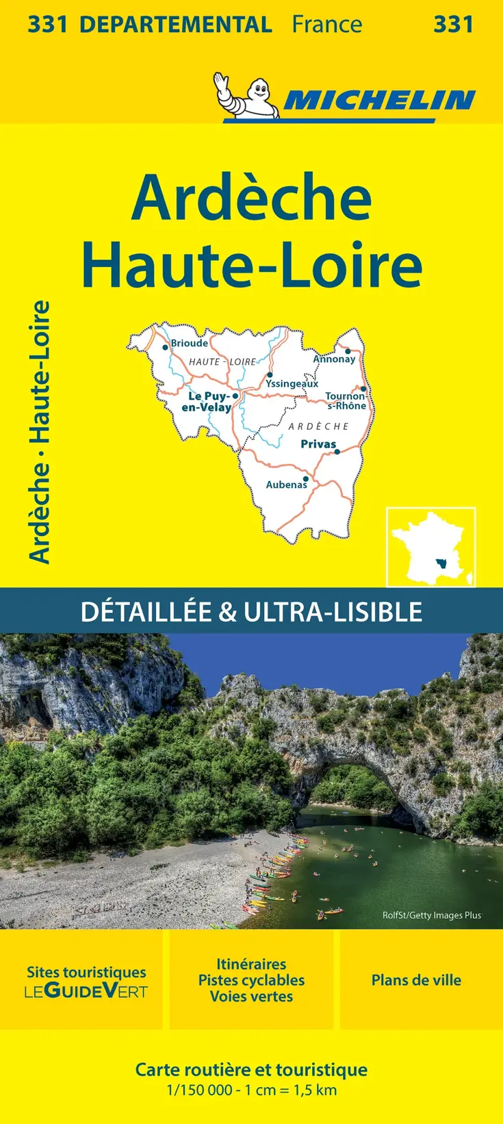 Wegenkaart Local 331 Ardeche Haute-Loire