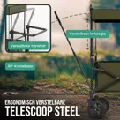 Bolderkar Opvouwbaar XL met Dak