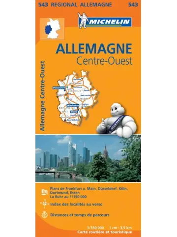 Kaart Regional 543 Duitsland Midden West