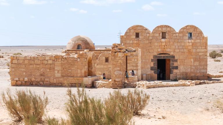 Medieval castle building structure in Amman