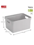 Sigma home - Opbergbox - 32L - 4-delig