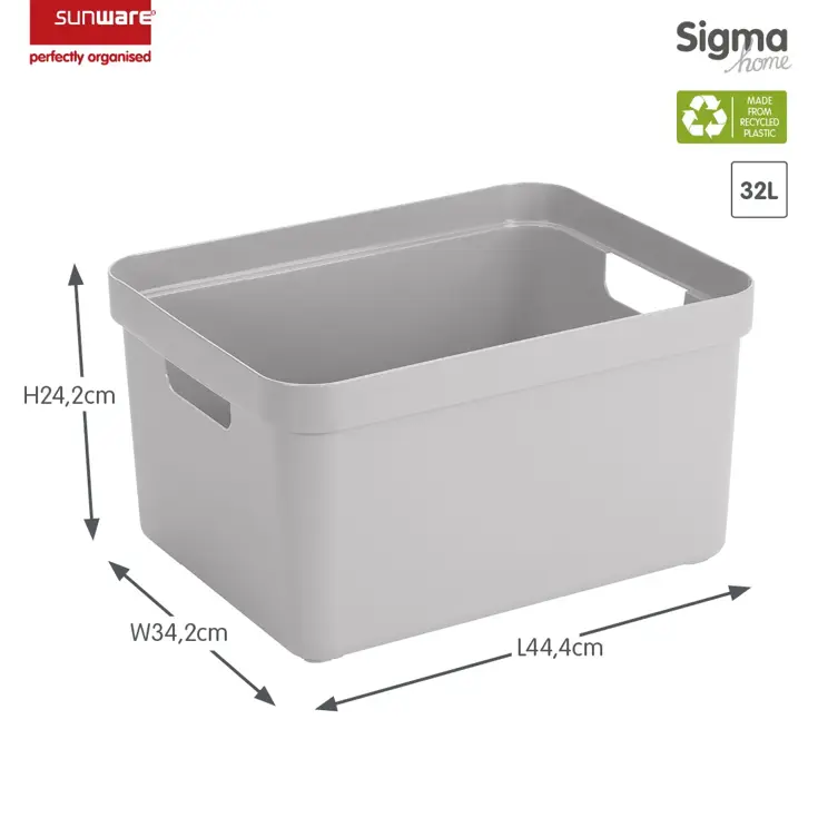 Sigma home - Opbergbox - 32L - 4-delig