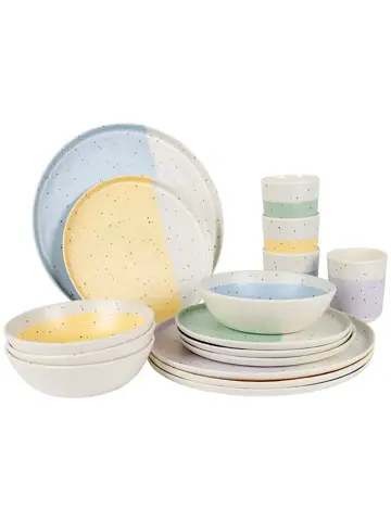 Pastel Servies Annecy 16 Stuks