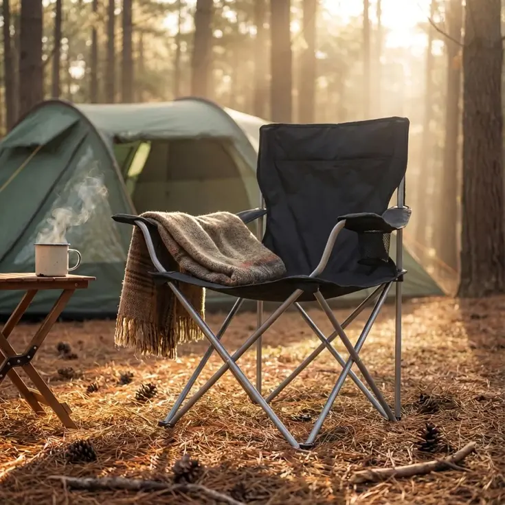 Campingstoel - Opvouwbaar - 120KG - Vouwstoel