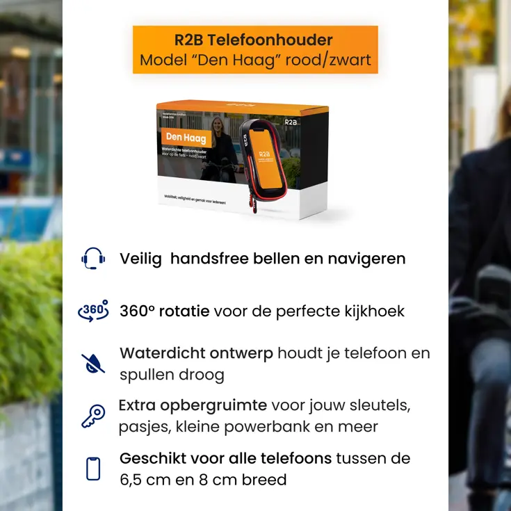 Telefoonhouder Fiets en Motor Waterdicht