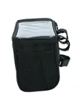 Compacte zwarte waterafstotende stuurtas 5L