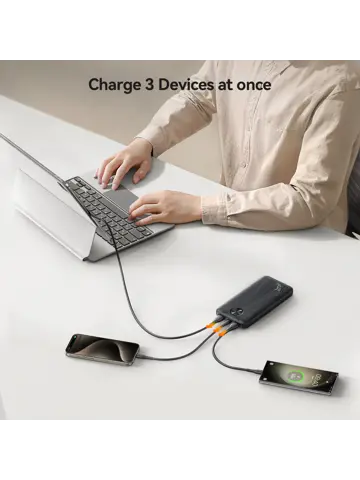 LED Powerbank - 10000mAh - Zwart