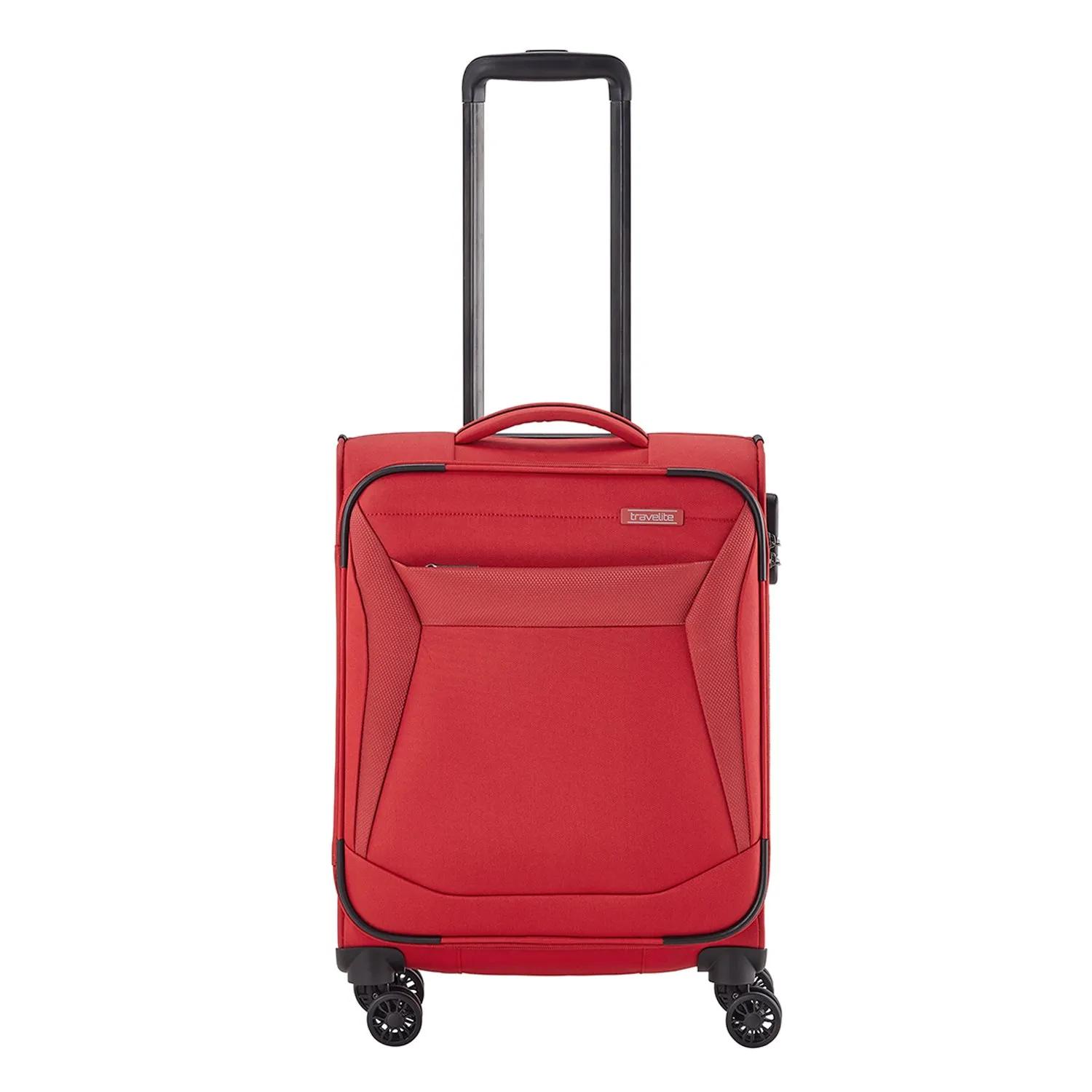 Travelite  Chios 4 Wiel Trolley S red  Rood main product image
