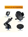 Telefoonhouder Auto voor Raam + Dashboardpad