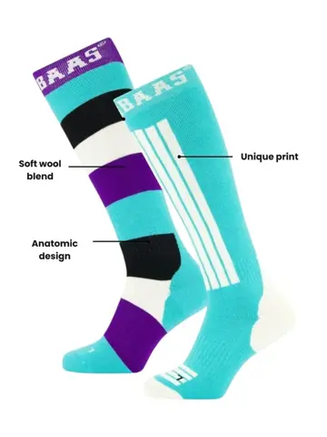 Dames - 6 paar - Skisokken