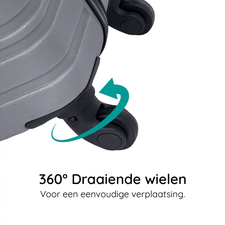 Kofferset 4 delige ABS 29 39 74 en 95L TSA-slot