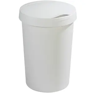 Twinga - Prullenbak + klepdeksel - 45L wit