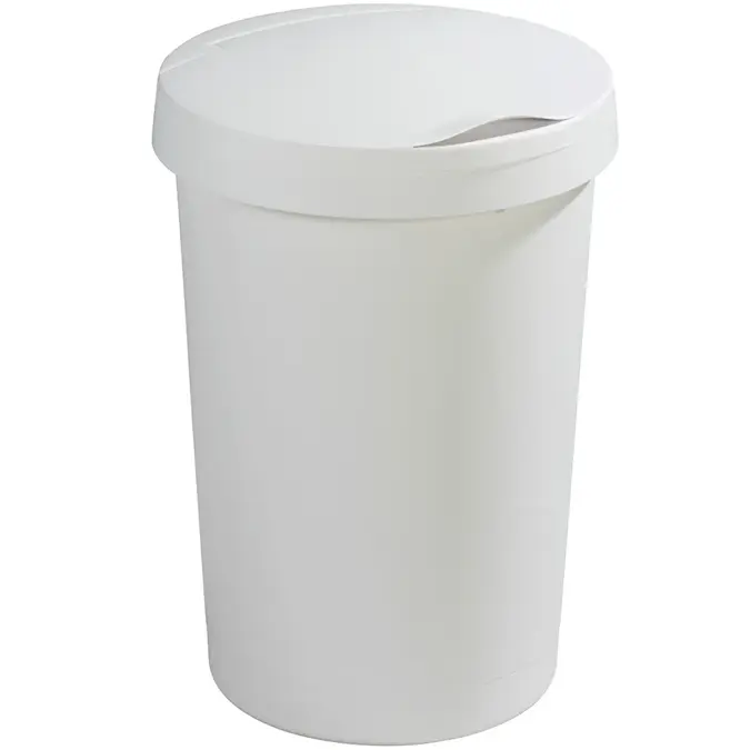 Twinga - Prullenbak + klepdeksel - 45L wit