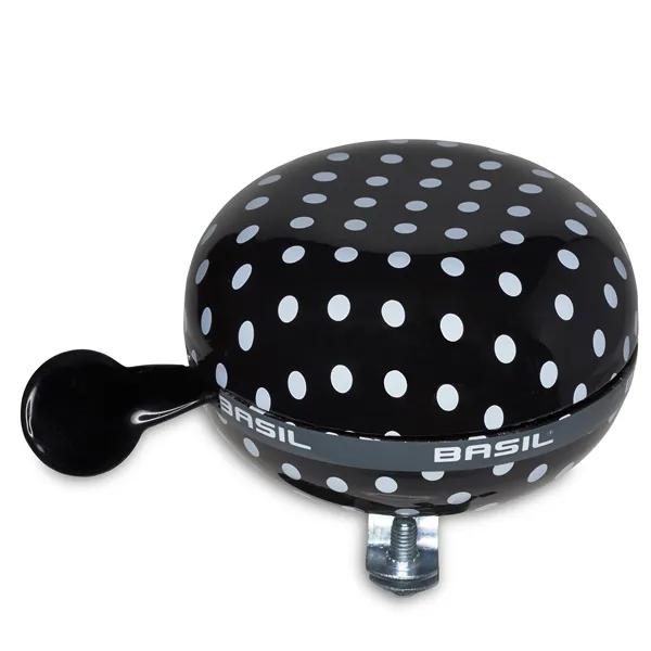 Basil  Fietsbel Polkadot 80Mm  Zwart / Wit  Wit main product image