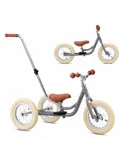 2-in-1 Loopfiets Driewieler met Duwstang