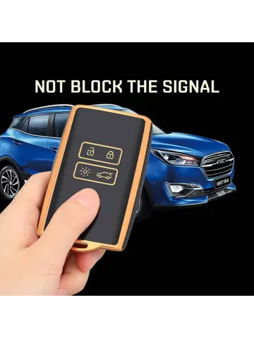 TPU Sleutelhoesje voor Renault wit A4