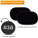 R2B Zonnescherm Auto Zijruit - Set van 2