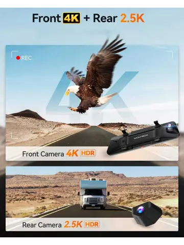 G900 Pro 4K Wifi GPS 128gb Mirror dashcam