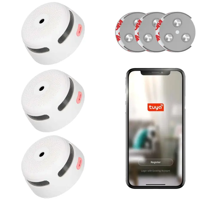 XS01-WT Slimme rookmelder en magneet 3-pack