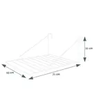 BRASQ Droogrek Hangend - 5 meter - 53x71x27 cm