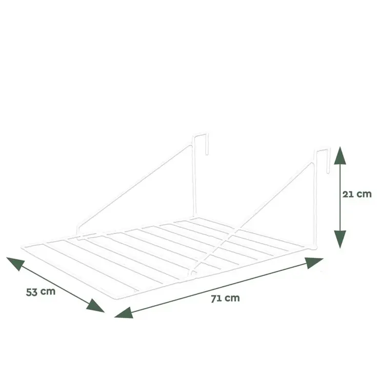 BRASQ Droogrek Hangend - 5 meter - 53x71x27 cm