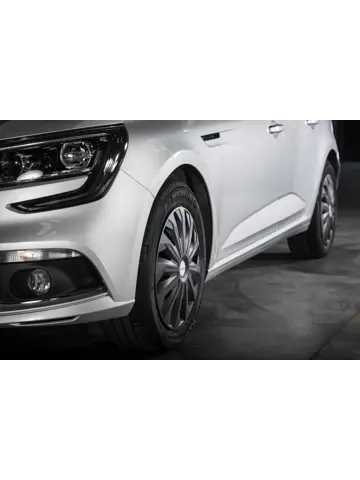 Wieldoppen - 14 inch - zwart - 4 stuks