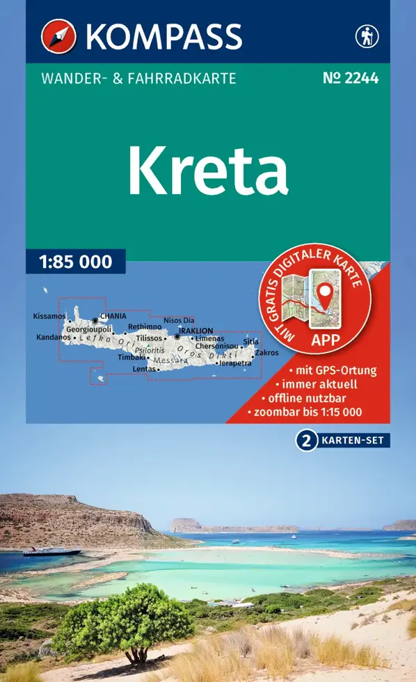 Wandelkaart WK2244 Kreta