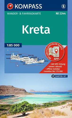 Wandelkaart WK2244 Kreta