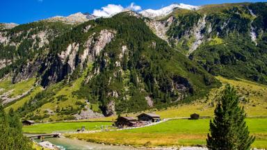 Almhütte,Krimmler Achental,Krimmler Tauernhaus,Krimmler Ache,Krimml,Pinzgau,Land Salzburg,Österreich,