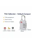 2x TSA Cijferslot voor Koffer - Veilig Reisslot