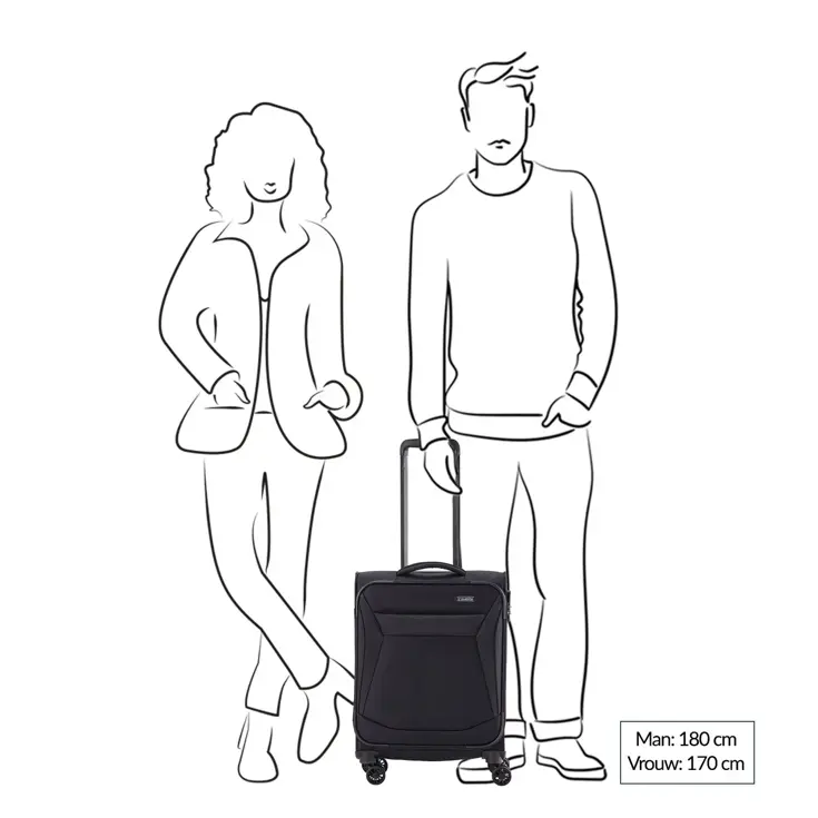 Travelite Chios 4 Wiel Trolley S red |34 L