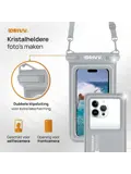 Drivv. Waterdicht Telefoonhoesje - 6.8" Grijs