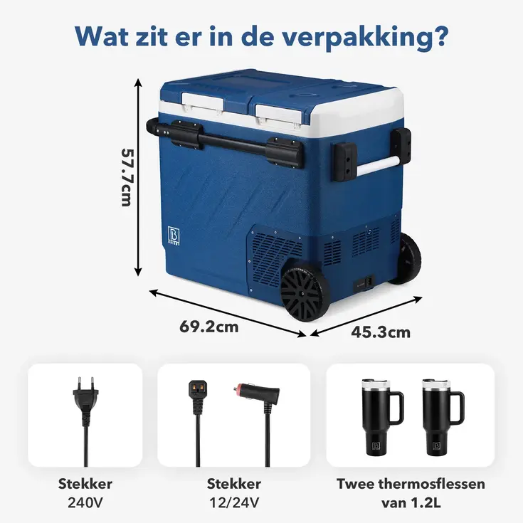 Koelbox 58.1L - Blauw