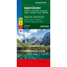 Wegenkaart Alpenlanden 2-zijdig