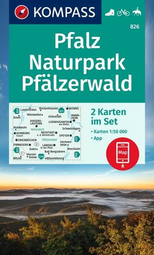 Wandelkaart WK826 Pfalz - NP Pfälzerwald