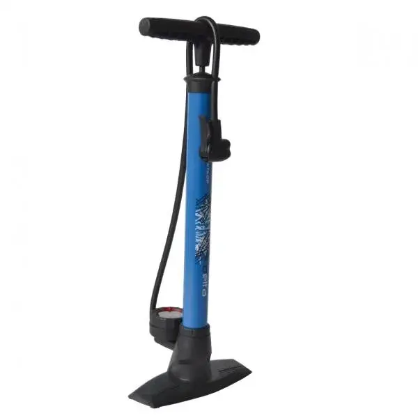 XLC Voetpomp Staal/PVC met Manometer DV/SV/AV