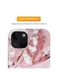 R2B iPhone 13 Hoesje Marmer + Screenprotector