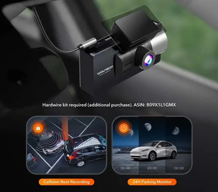 i17 3CH 4K Wifi GPS 64gb dashcam