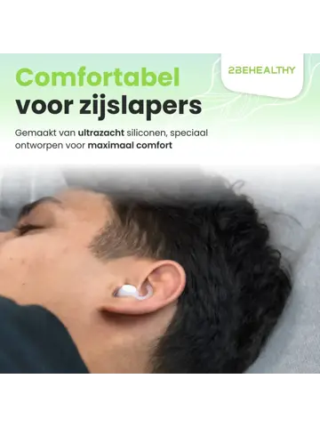 Reis/Slaap oordoppen - 2 Paar (M&L) - Wit