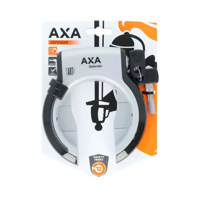 Axa ringslot Defender zilver/zwart