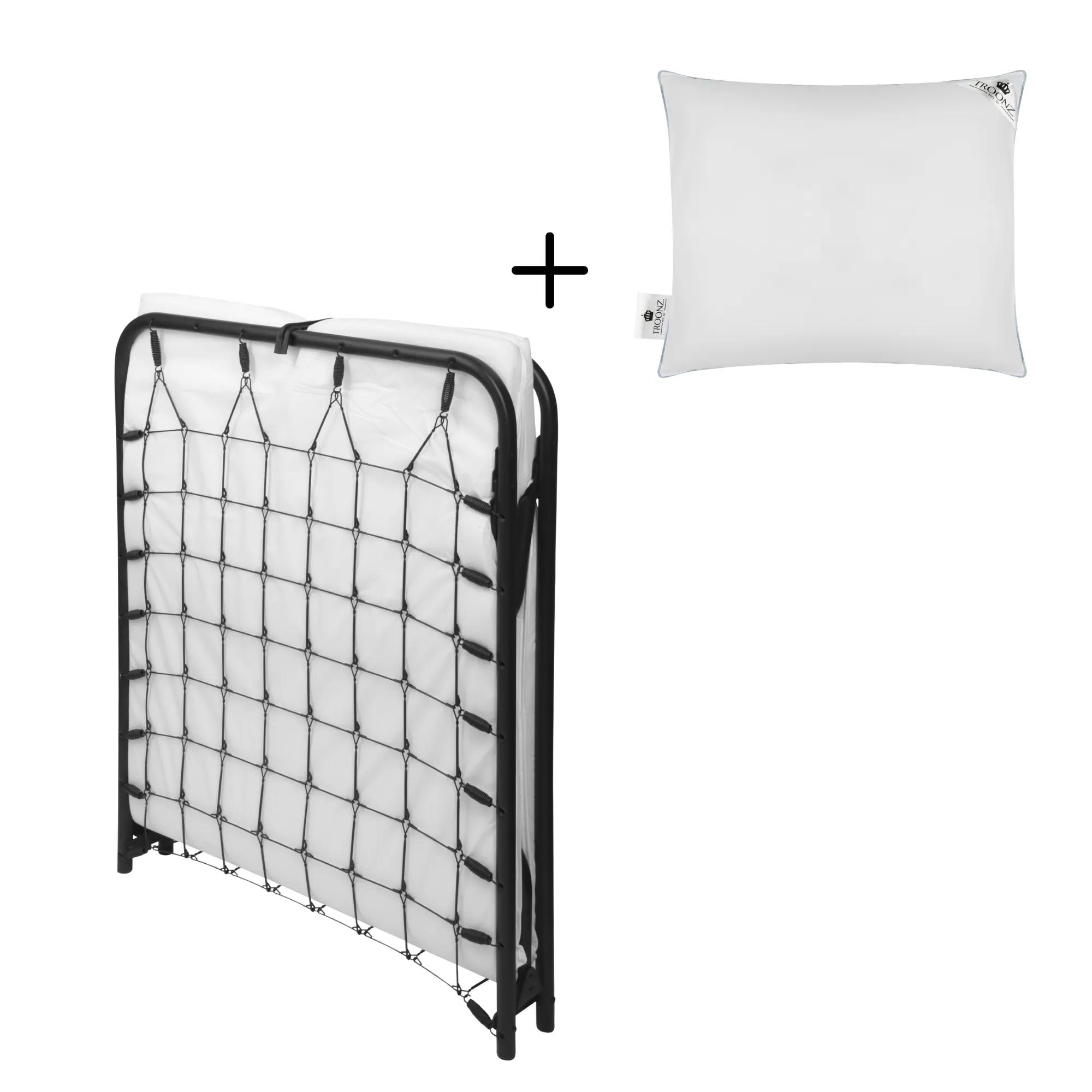 Troonz  Vouwbed Siena Deluxe  80 x 190  Set  Zwart