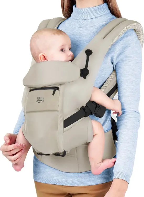Ergonomische Draagzak - Luxe Buikdrager 4-in-1