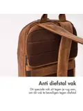 Accezz Leren Laptop rugtas