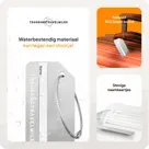Aluminium Bagagelabel – 4 stuks – Zilver