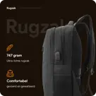 Rugzak met 17" laptopvak en antidiefstal vak