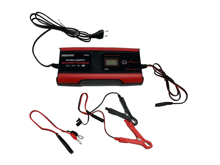 Processor gestuurde 11-staps acculader 12V/24V