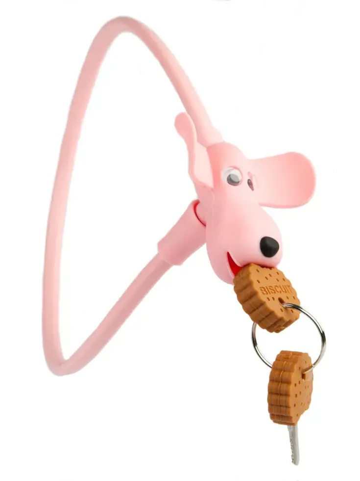 fietsslot siliconen Flappie 1x58cm - roze